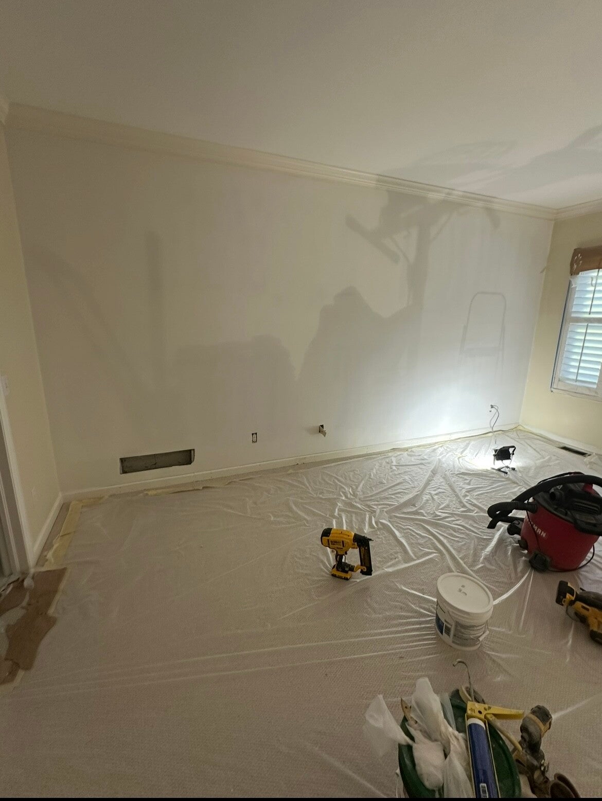 Interior painting and trim work